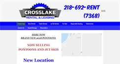 Desktop Screenshot of crosslakerental.com